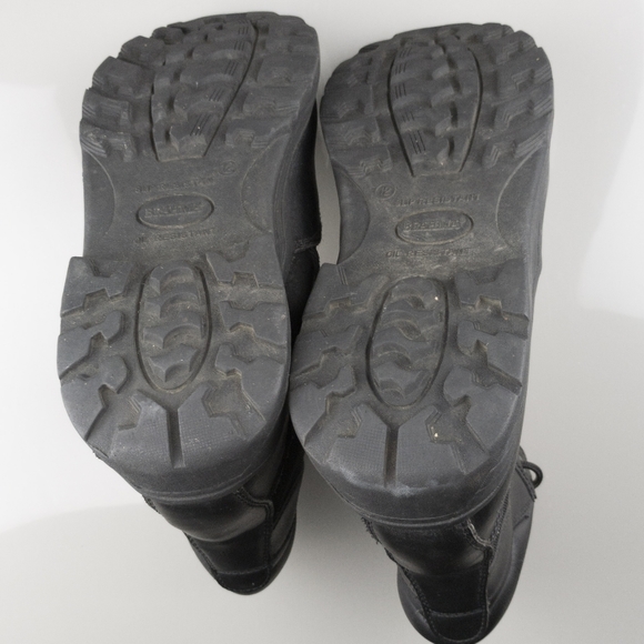 Brahma Steel Toe Work Boots Slip Resistant Black Tall Mens 12.5 - Picture 7 of 11